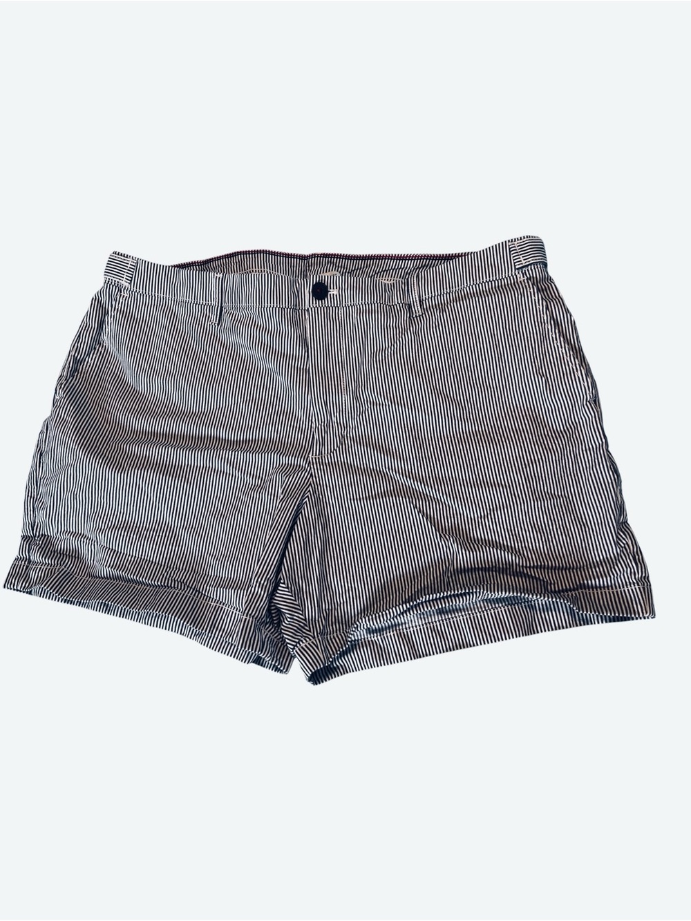 Tommy Hilfiger Women’s 5” Classic Stretch Cotton Shorts in Navy/White Sz 18